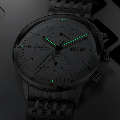Men’s Fashion Mechanical Watch — 2023 Business Automatic Stainless Steel Luminous Designer Wristwatch