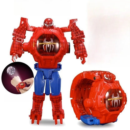 Cartoon Projection Electronic Watch - Fun Deformation Toy Surprise Gift for Children