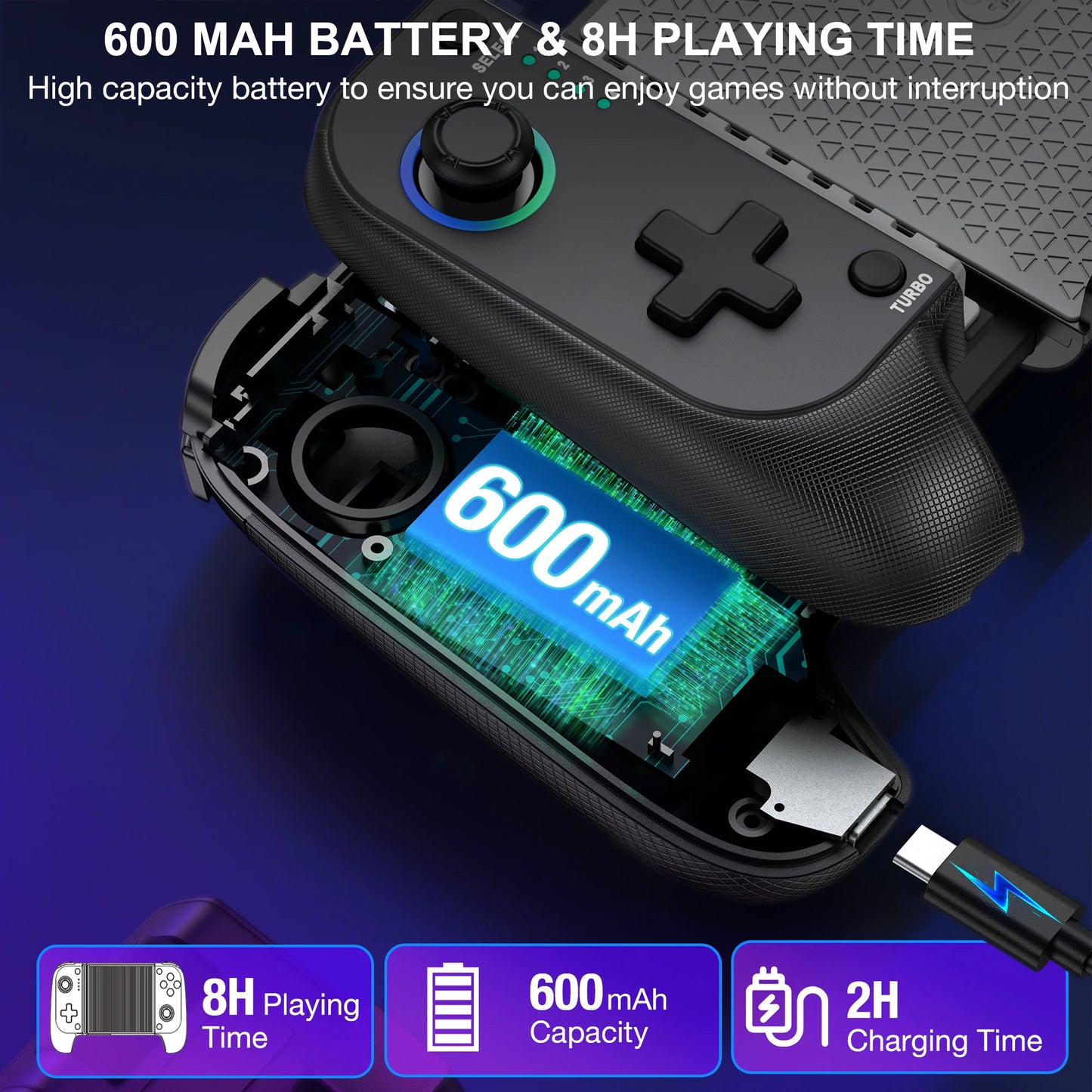BEBONCOOL MC100 Telescopic Gamepad | Wireless Bluetooth Phone Controller for iOS & Android PUBG COD