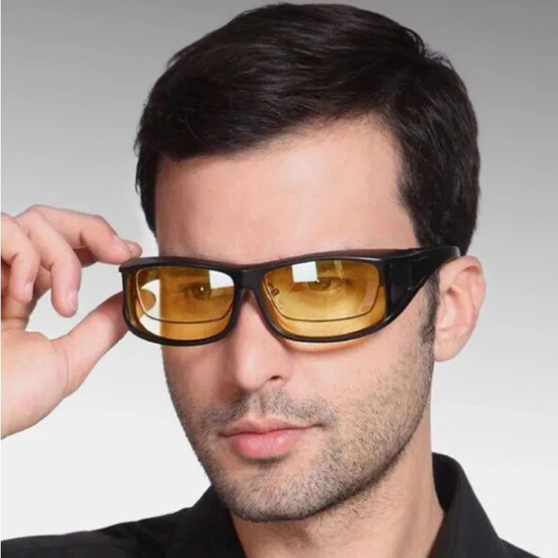 Anti-Glare Night Vision Goggles for Cars and Motorcycles – Unisex Eye Protection for Driving, Cycling, and Skiing