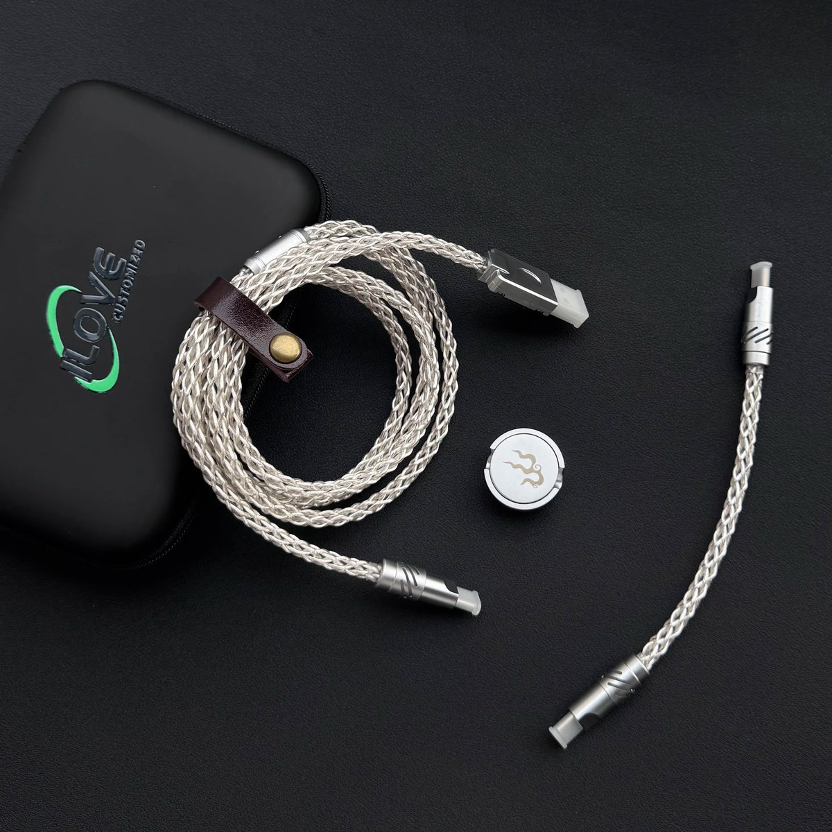 8K Gaming Keyboard USB-C Cable – Single-Crystal Copper Magnetic LED Cable for Esports Hubs and HMLAB Hubs