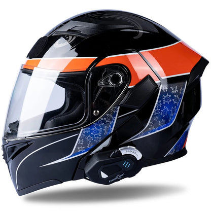 FreedConn Motorcycle Helmet Headset Intercom - Bluetooth Music, FM, Waterproof Moto Helmet Earphones & Intercom System