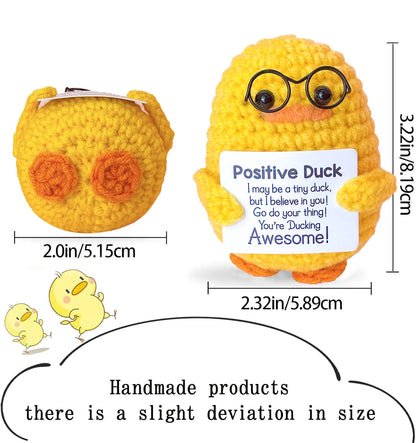 Positive Energy Crochet Doll — Handmade Knitted Plush Potato, Plant, Avocado, Bee & Animal Pocket Hug Emotional Support Gift