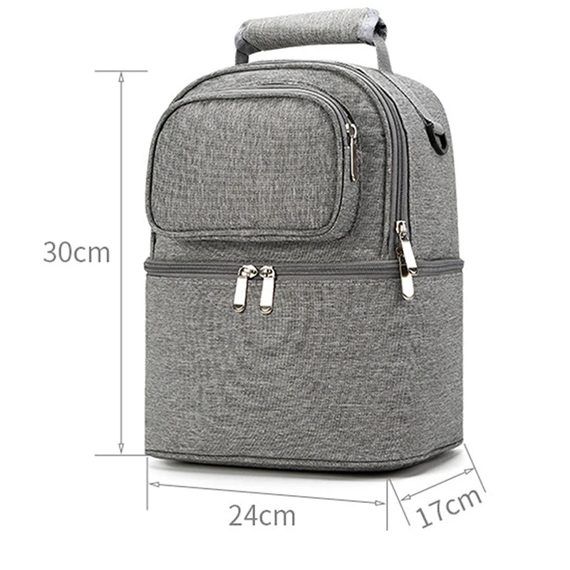 Folding Large-Capacity Breast Milk Storage Backpack – Portable Crib Bed, Mommy Outing Bag with Insulation for Baby