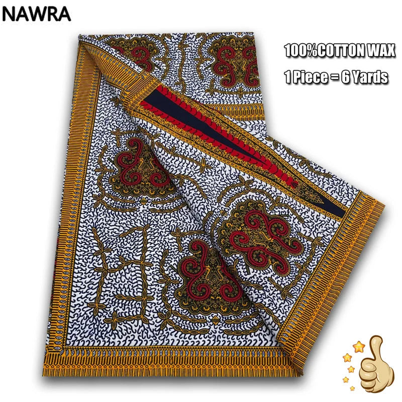 100% Cotton African Wax Print Fabric - High Quality Original Real Wax Ankara Batik Pagne Nigeria Style Sewing Fabric
