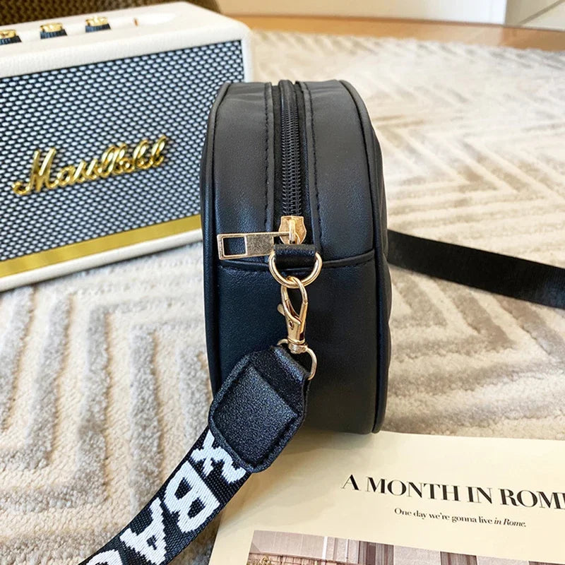 Fashion Women's Small Crossbody Bag - PU Leather Messenger, Zipper Handbag, Luxury Designer Purse for Summer Travel