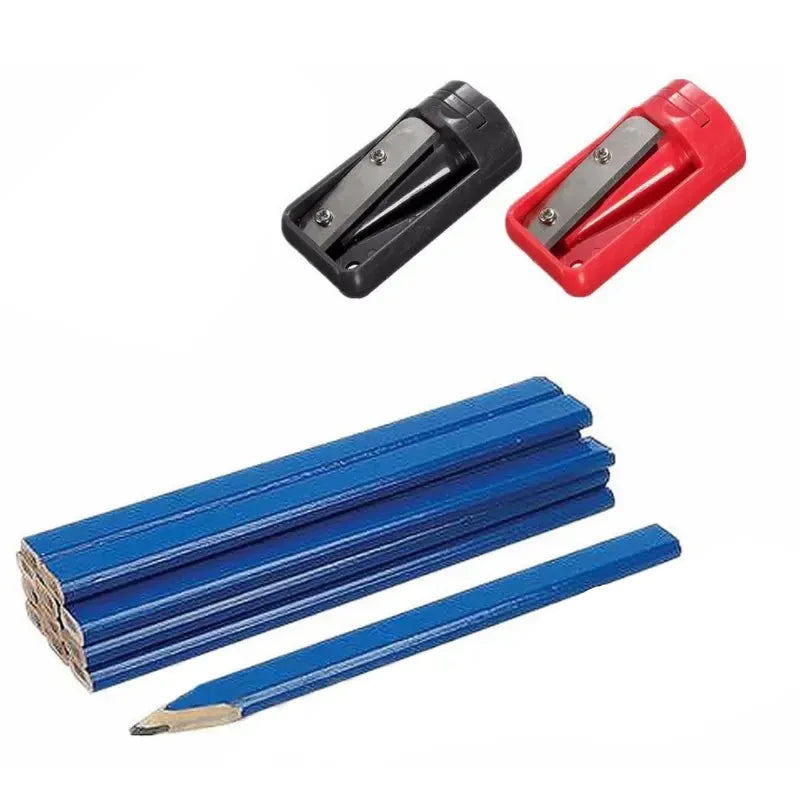 2PCS Multifunctional Woodworking Pencil Sharpener - Portable Single Hole Universal Pencil Planer