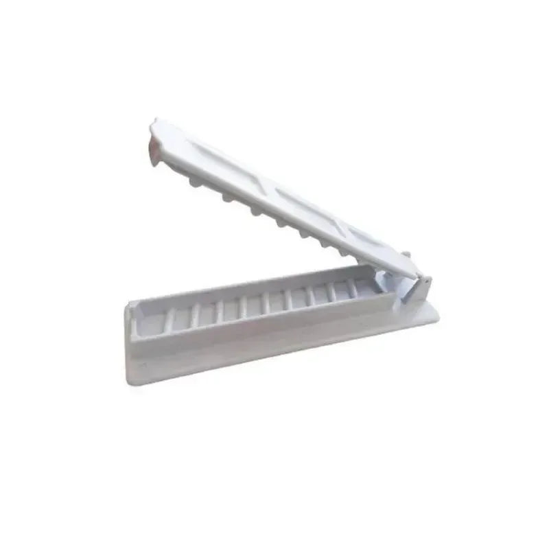 New Single Row Kebab Maker - BBQ Meat Skewer Machine, Reusable Plastic Kebab Press - Kebab Preparation BBQ Tool for Easy Skewering