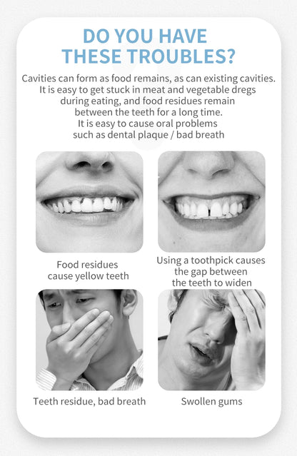 600/300/150/50PCS Ultra-Fine Toothpicks - Portable Disposable Floss for Deep Oral Care Cleaning