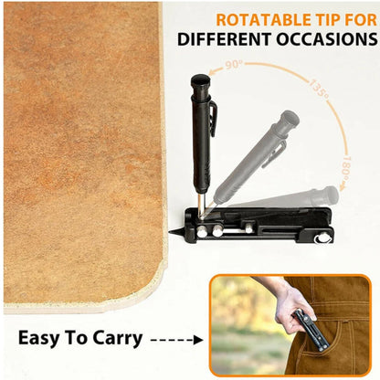 Multi-Function Adjustable Contour Gauge – Measuring & Scribing Ruler for Deep Holes, DIY Woodworking Compass Tool