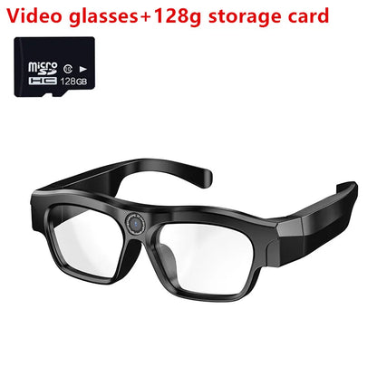 4K Bluetooth HD Video Glasses – Mini Smart Camera for Driving, Cycling, Wireless Music, and Hands-Free Calls