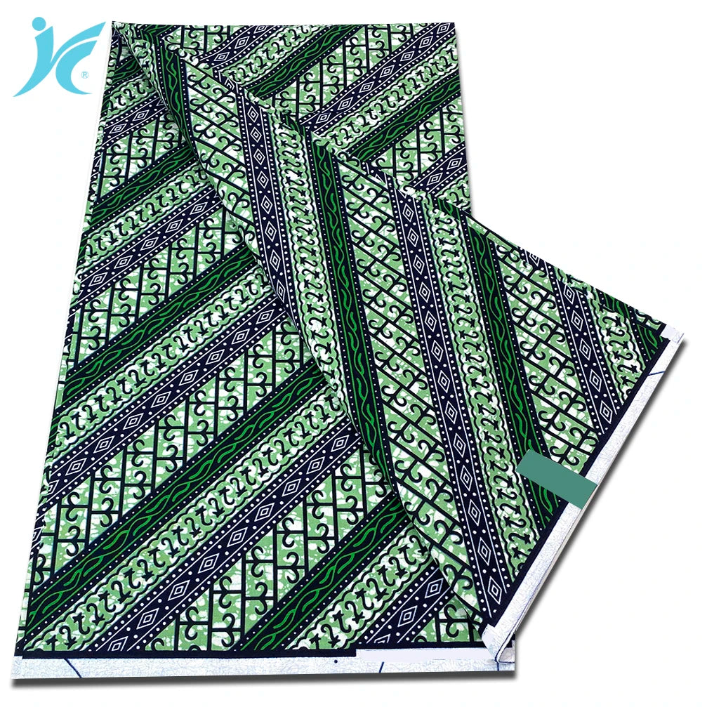 Classic African Wax Fabric - 100% Cotton Soft Ankara Pagne for Women's Dresses