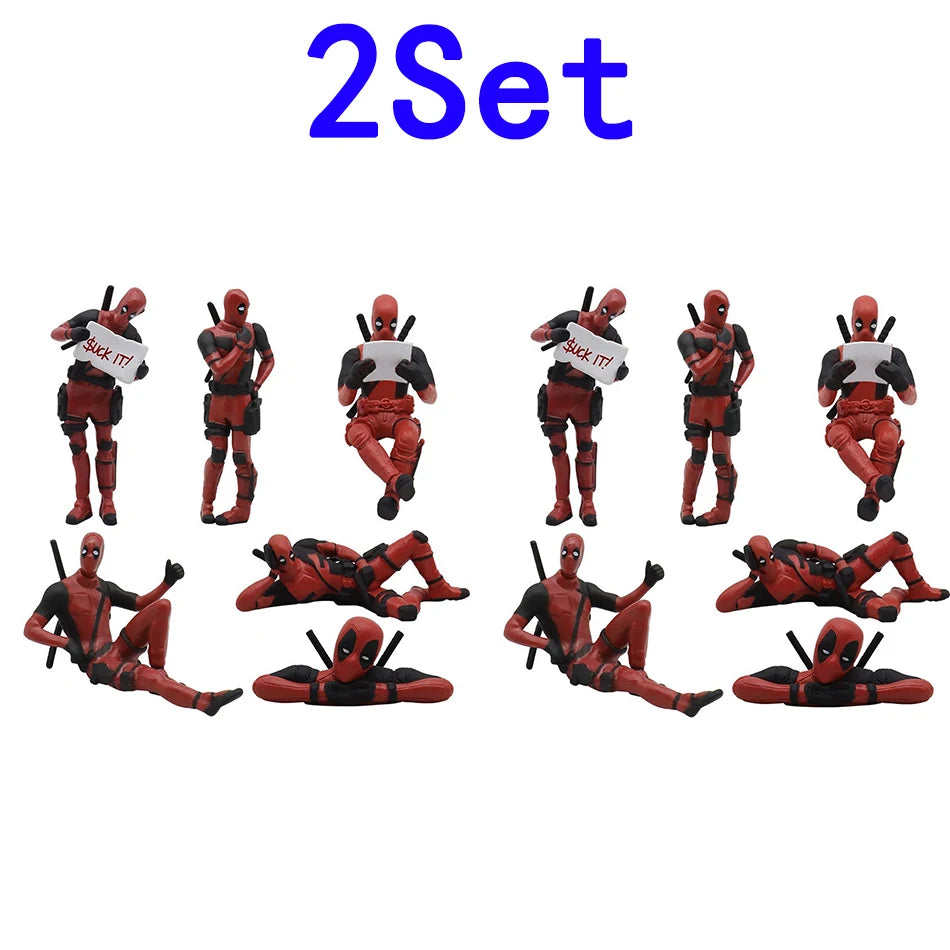 Deadpool & Wolverine Movie Figures – Cute Action Toy Dolls & Plush Decor for Kids’ Birthday Gifts