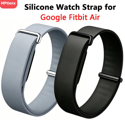 Soft Silicone Watch Strap - Replacement Sport Loop Band for Google Fitbit Air Smartwatch Fitness Tracker