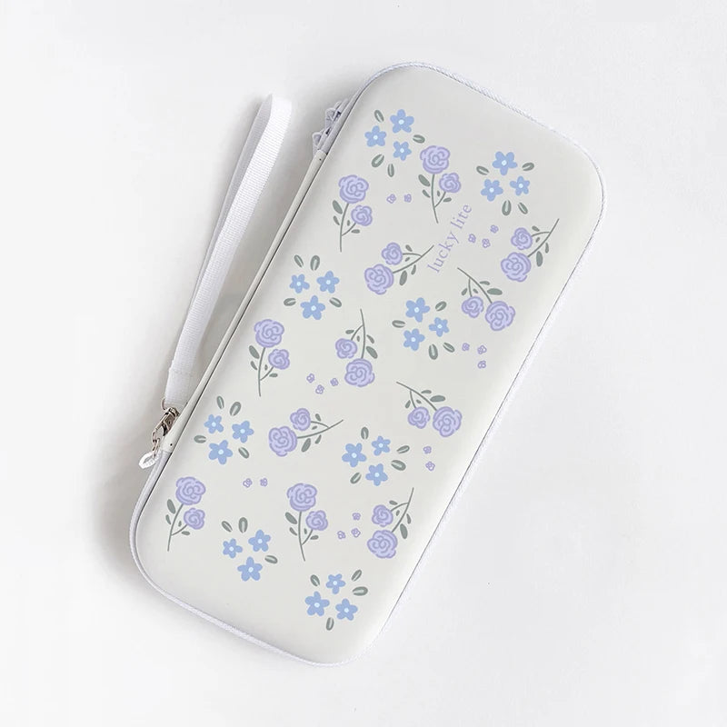 Blossom Guard: Lucky Flower Protective Storage Bag for Nintendo Switch Lite - Portable Carrying Case with Console Cover & Protector