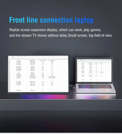 Anmite 10.5" Portable Monitor — 1280P HDR, 16:10 Low Blue Light Display for Xbox, PS4/PS5, Switch, PC & Laptop Extension