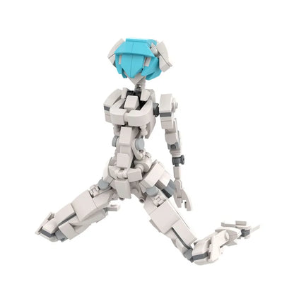 Yigebebe 229PCS Female Gynoid Robot Building Block Set – Creative Mech Model Toy for Kids, Assemble Brick Gift
