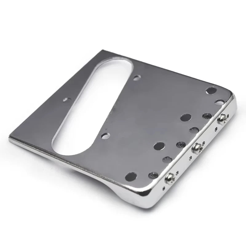 Pro Telecaster TL Bridge Upgrade — 6-Point Brass Saddles with Ashtray Design, CNC Aluminum Base for Vintage Tone Enhancement
