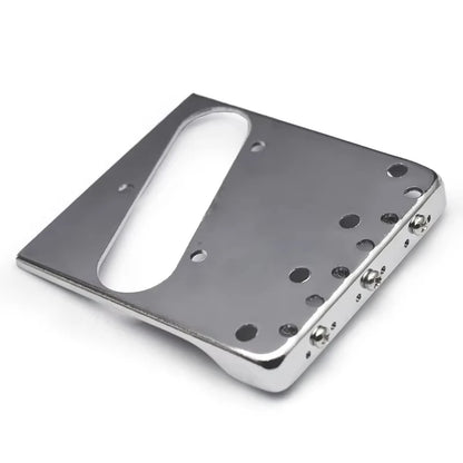 Pro Telecaster TL Bridge Upgrade — 6-Point Brass Saddles with Ashtray Design, CNC Aluminum Base for Vintage Tone Enhancement