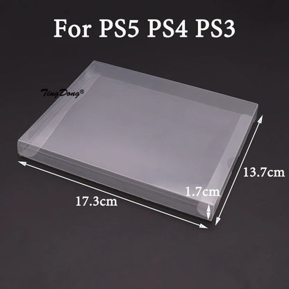 10PCS Clear Transparent Game Cartridge Cases – CIB Plastic PET Protectors for N64, NES, SNES, GB, GBA, GBC, NGPC, Switch & PS5