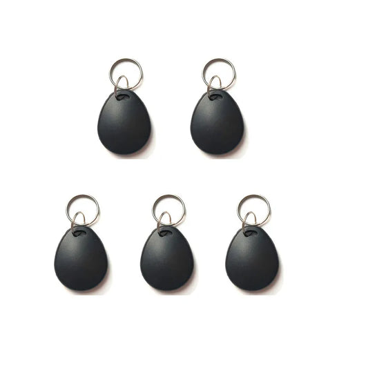 5/10PCS Black RFID ID 125KHz EM4305 T5577 Waterproof Blank Key Ring Tags – Writable Rewritable Keyfob Cards