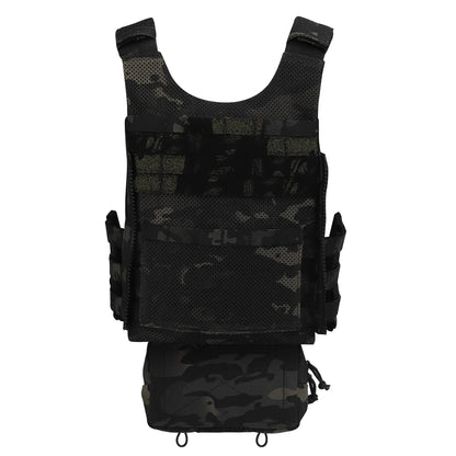 Tactical Vest LV119 Plate Carrier Set – Lightweight OTB Maritime Airsoft Hunting Vest with Underbelly Bag & Triple Mag Pouch