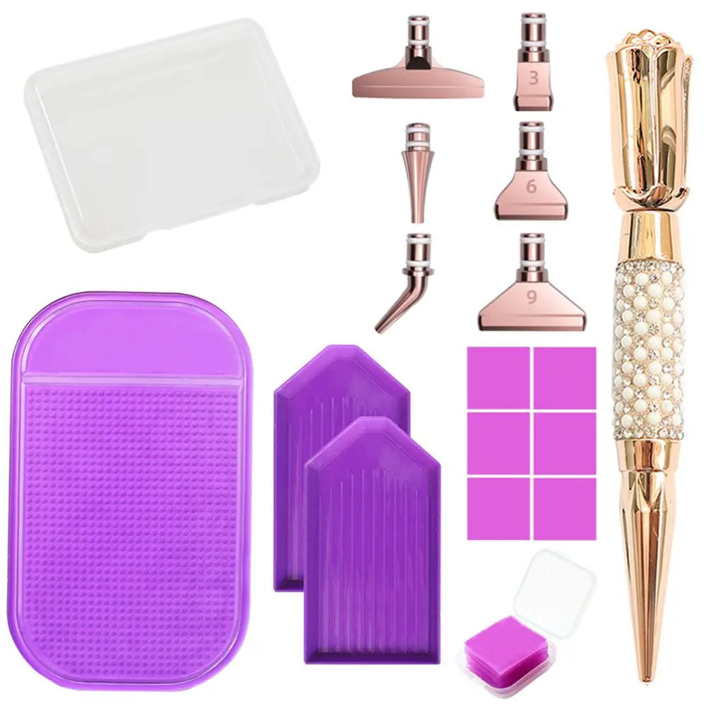 5D Diamond Painting Pen Kit – Glitter Sparkle Drill Pens for Cross Stitch, Embroidery, DIY Crafts & Nail Art