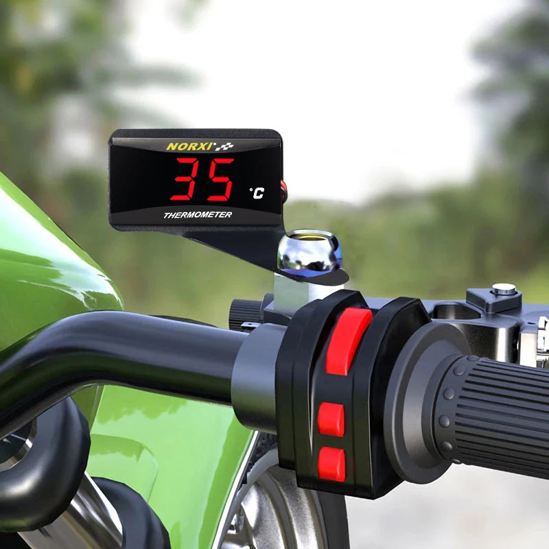 Motorcycle Water Temperature Mini Meter - XMAX250/300, NMAX, CB400, CB500X Sensor Thermometer Temp Gauges for Scooter Racing