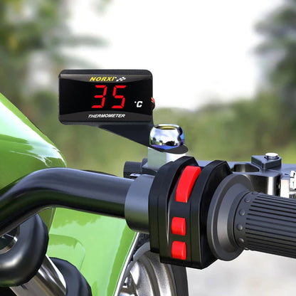 Motorcycle Water Temperature Mini Meter - XMAX250/300, NMAX, CB400, CB500X Sensor Thermometer Temp Gauges for Scooter Racing