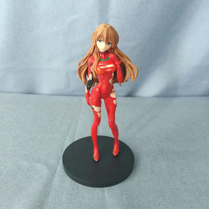 18cm NEON GENESIS EVANGELION Ayanami Rei & Asuka Action Figures – PVC Anime Model Figurines for Collection