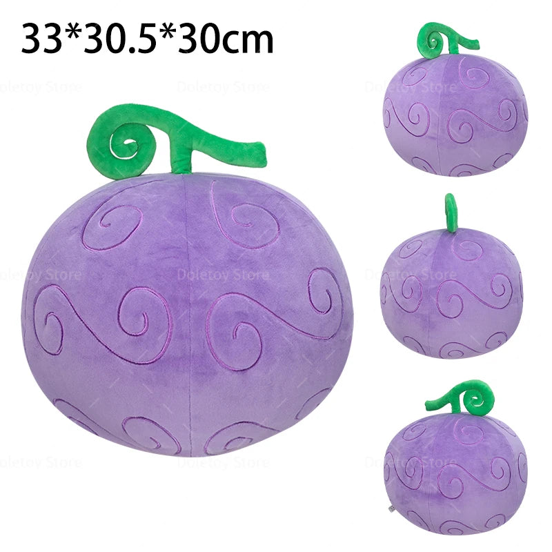 One Piece Plush Pillow Doll – Large Devil Fruit Anime Luffy, Chopper & Op-Op Stuffed Toy for Birthday Gift