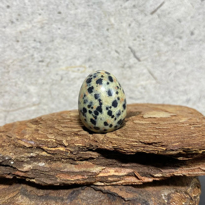 EG1-7 Mini Natural Stone Egg - Polished Meditation Fidget Stone for Stress Relief, Desk Decor, and Gifts