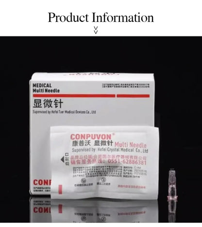 Medical Disposable 34G Powder Needle – Non-Painless Ultrafine Beauty Needle (1.2mm/1.5mm)