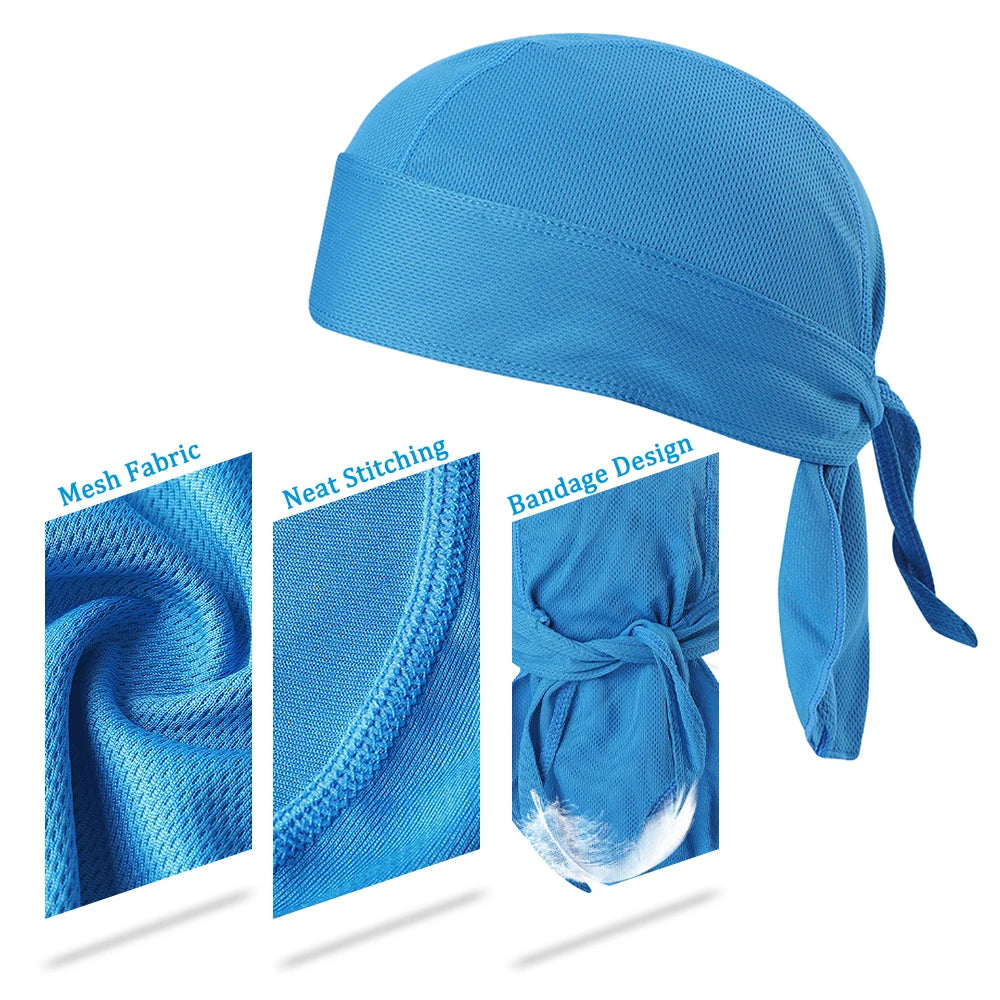 Bicycle Cycling Headband — Sweat-Wicking, Quick-Dry Sun-Protective Headscarf Bandana for Outdoor Sports