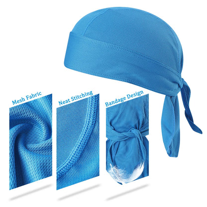 Bicycle Cycling Headband — Sweat-Wicking, Quick-Dry Sun-Protective Headscarf Bandana for Outdoor Sports