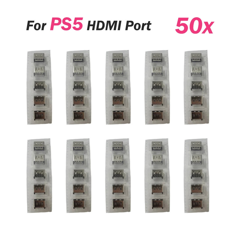 PS5 HDMI Port Replacement Socket – Compatible Connector for PS5, PS5 Slim & PS5 Pro (10/20/50PCS)