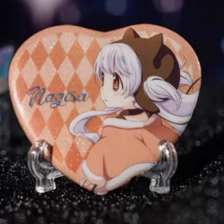 Madoka Magica Anime Cosplay Brooch - Metal Heart Backpack Pin Badge