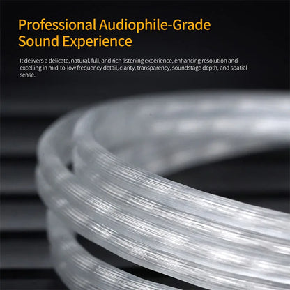 KZ OFC Silver-Plated Earphone Upgrade Cable - Type-C 2PIN Replacement Cable with Optional Microphone