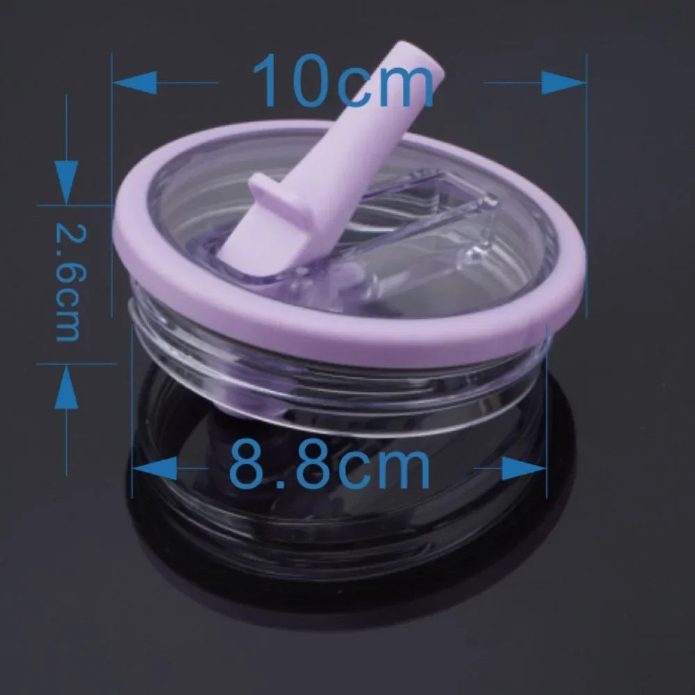 Spill-Proof 40oz Cup Lid for Stanley – Eco-Friendly Replacement with Spiral Straw Cover Accessory