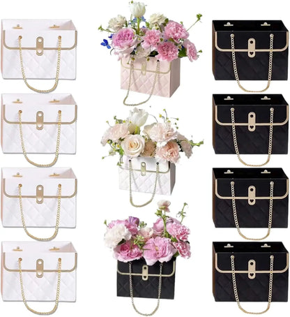 Flower Box Rose Packaging – Portable Gift Box for Valentine’s Day, Birthday, Party, Candy & Cake Wrapping