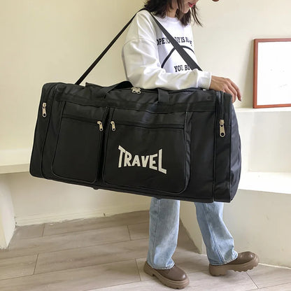 Foldable Travel Bag Y36A – Large Capacity Waterproof Business & Sports Duffel, Wear-Resistant Portable Handbag