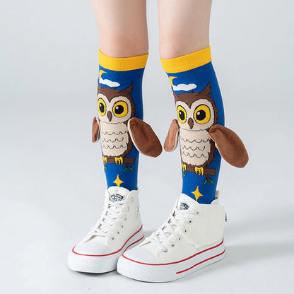 Cute 3D Cartoon Animal Knee-High Socks – Dog, Rabbit & Penguin Long Socks for Kids Party & Festival
