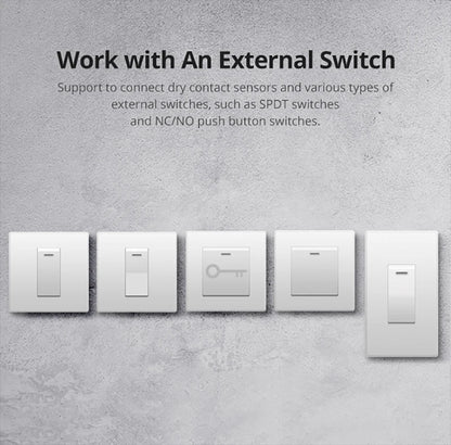 Sonoff Mini R2 WiFi Smart Switch - Remote Control, 2-Way Timer, Wireless DIY Switch with eWeLink App