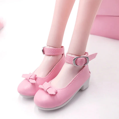 BJD Doll Accessories 60cm – 1/3 Scale 7.5cm High Heel Boots & Sandals for Girl Dolls, Dress-Up Playhouse Toy Shoes