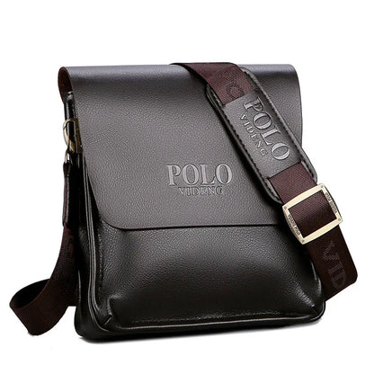 Leisure Business Single Shoulder Bag - Polo Vertical Trendy Sling Bag for Men