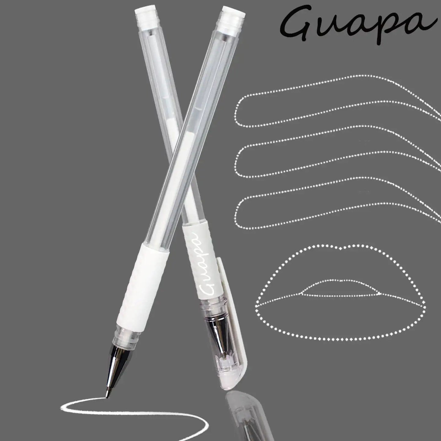 2PCS Eyebrow Marker Pen Set - Microblading Scribe Tools for Permanent Makeup, Tattoo Mapping & Beauty Preparation