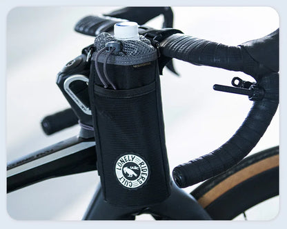 C-HOLD Bike Handlebar Stem Bag — Insulated Water Bottle & Snack Storage Pouch for Touring, Commuting, Bikepacking
