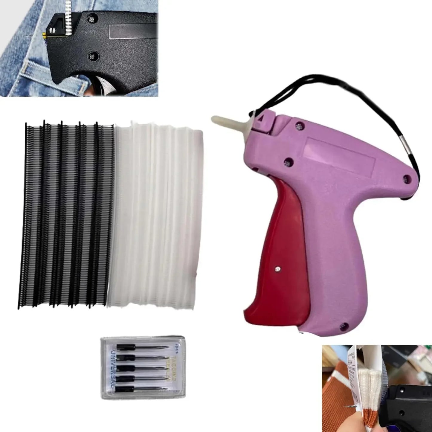 Clothing Fixer Micro Stitch Gun — Mini Fine Stitch Tagging Tool for Sewing, Quilting & Hemming