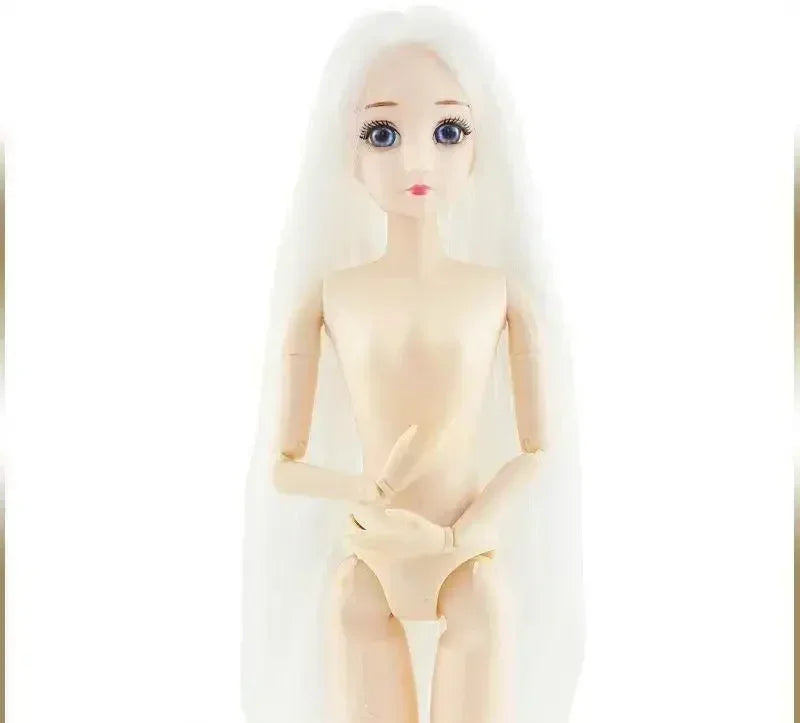 30cm BJD Doll 12-Joint 1/6 Girl Toy — Dress, 3D Eyes, Clothes & Shoes, Kids Gift for Girls
