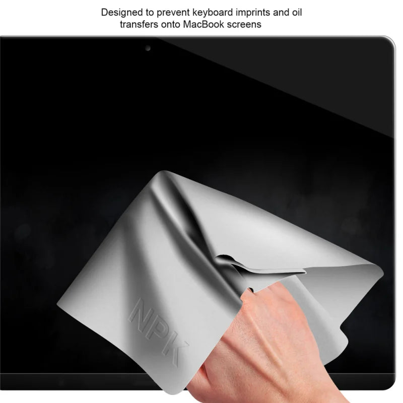 Notebook Palm Keyboard Blanket – Microfiber Dustproof Protective Cover & Laptop Screen Cleaning Cloth for MacBook Pro 13/15/16 Inch